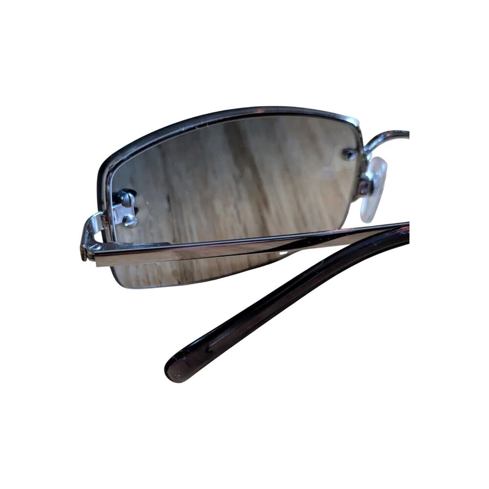 Vintage Chanel Sunglasses Womens Rimless Lens Crystal CC Logo Italy Y2K Eyewear - Picture 11 of 16